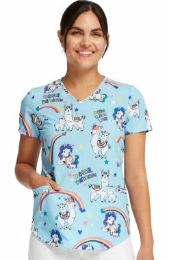 Cherokee Women's Rainbow Mamas Print Scrub Top 9 Cherokee Women's Rainbow Mamas Print Scrub Top -Scrubs for Women Sales Store 3 ck ck637 print 650 1