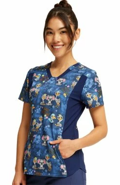 Cherokee Women's V-Neck Knit Panel Easily Emu-sed Print Scrub Top 6 Cherokee Women's V-Neck Knit Panel Easily Emu-sed Print Scrub Top -Scrubs for Women Sales Store 3 ck ck641 print 650