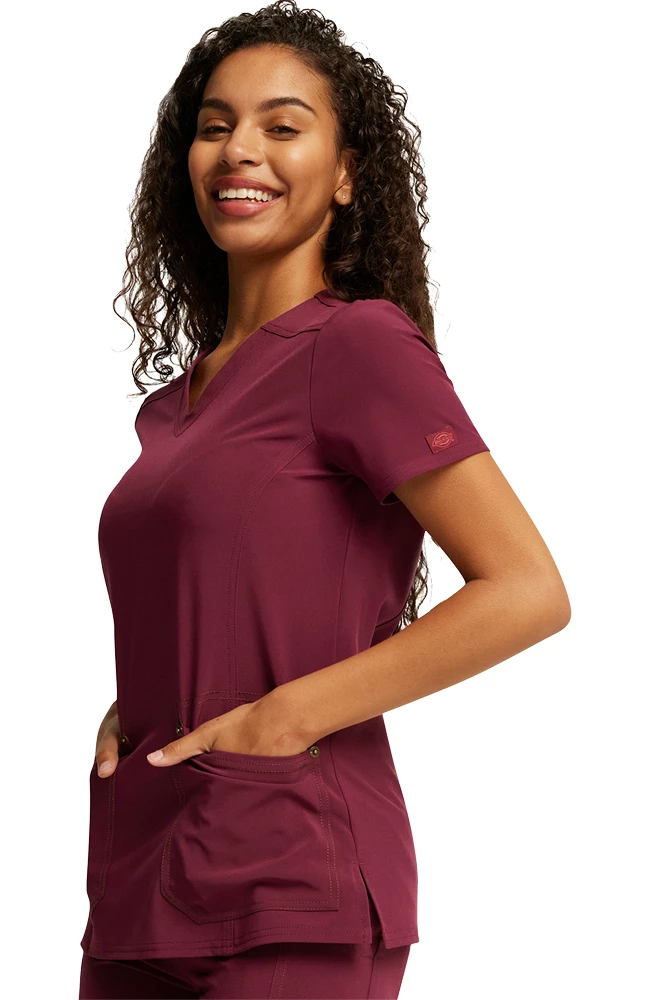 Dickies Women's V-Neck Top 3 Dickies Women's V-Neck Top - Image 3