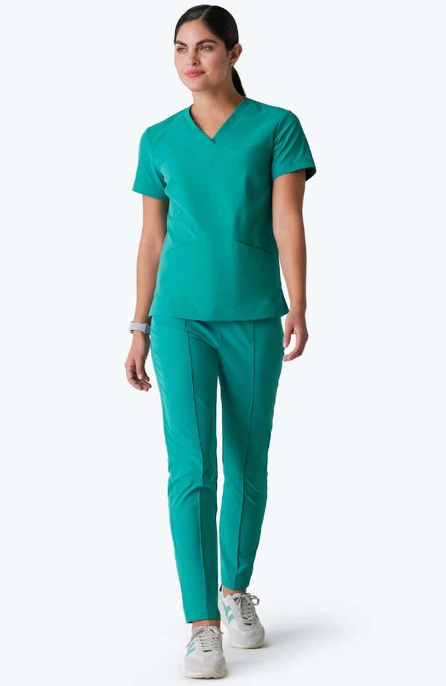 Medelita Women's Calyx V-Neck Scrub Top 3 Medelita Women's Calyx V-Neck Scrub Top - Image 3