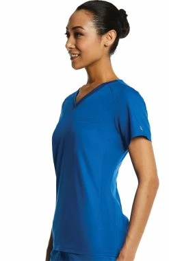 EON Women's Sporty V-Neck Solid Scrub Top -Scrubs for Women Sales Store 3 mv 1778 650