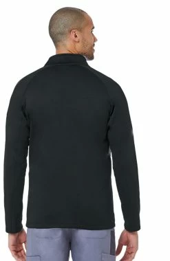 Maevn Uniforms Men's Raglan Sleeve Fleece Solid Scrub Jacket -Scrubs for Women Sales Store 3 mv 3814 650