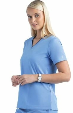Maevn Uniforms Women's Shaped Solid Scrub Top -Scrubs for Women Sales Store 3 mv 4510 650