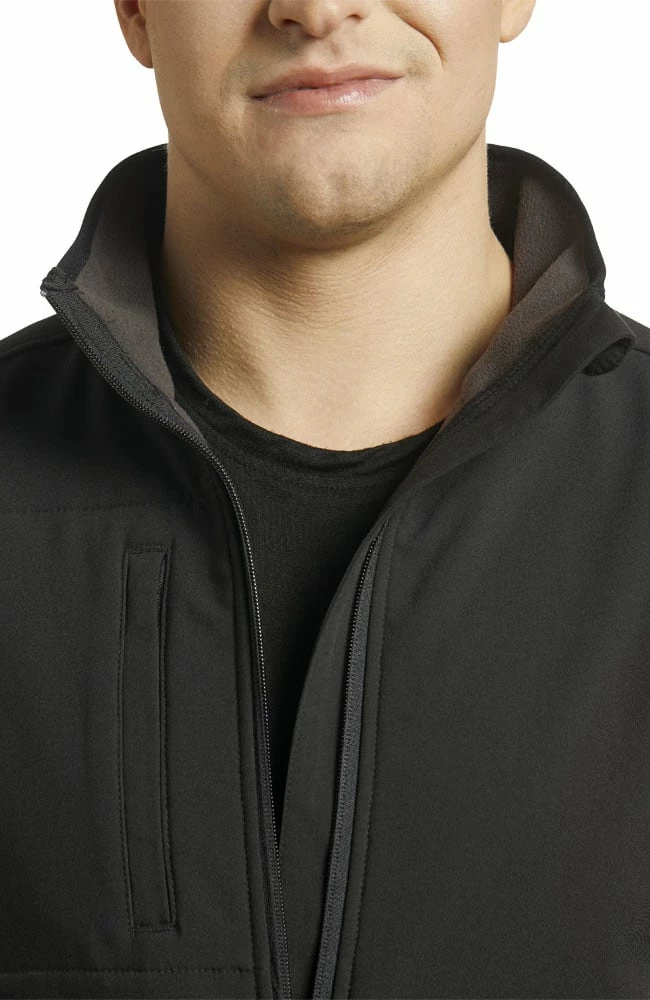 White Cross Men's Polar Fleece Warm Up Solid Scrub Jacket 3 White Cross Men's Polar Fleece Warm Up Solid Scrub Jacket - Image 3