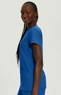 White Cross Women's Mock Wrap Solid Scrub Top -Scrubs for Women Sales Store 3 wc 748 650