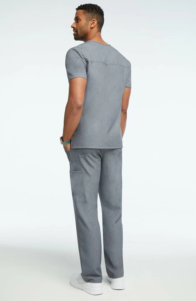 AllHeart Clearance Men's Solid Scrub Top & Cargo Scrub Pant Set 4 AllHeart Clearance Men's Solid Scrub Top & Cargo Scrub Pant Set - Image 4