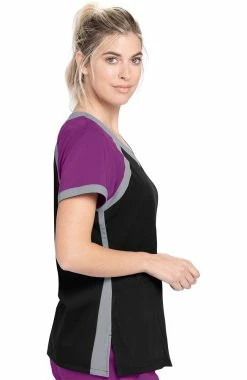 Grey's Anatomy Women's Scuba Solid Scrub Top 7 Grey's Anatomy Women's Scuba Solid Scrub Top -Scrubs for Women Sales Store 4 bc 41435s 650