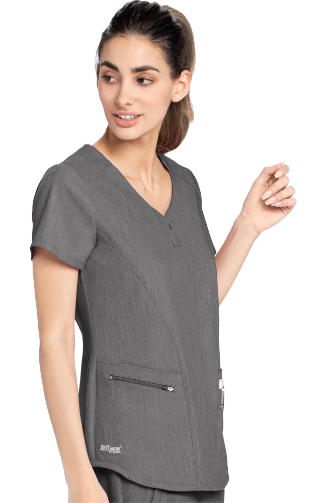 Grey's Anatomy Women's London Solid Scrub Top 4 Grey's Anatomy Women's London Solid Scrub Top - Image 4