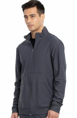 Cherokee Men's Zip Front Solid Scrub Jacket -Scrubs for Women Sales Store 4 ck ck399 650