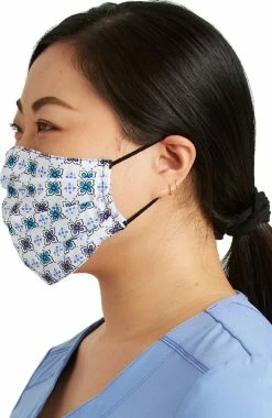 Cherokee Women's Reversible Let It Sno & Petite Geo Print Face Mask -Scrubs for Women Sales Store 4 ck ck508li 650