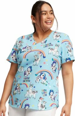 Cherokee Women's Rainbow Mamas Print Scrub Top 10 Cherokee Women's Rainbow Mamas Print Scrub Top -Scrubs for Women Sales Store 4 ck ck637 print 650 1
