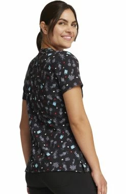 Cherokee Women's Inquiring Minds Print Scrub Top 10 Cherokee Women's Inquiring Minds Print Scrub Top -Scrubs for Women Sales Store 4 ck tf659 print 650