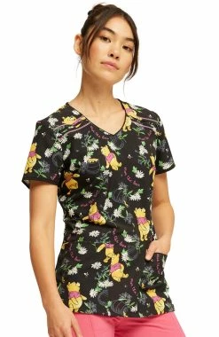 Cherokee Women's Bee Rescue Print Scrub Top 7 Cherokee Women's Bee Rescue Print Scrub Top -Scrubs for Women Sales Store 4 ck tf686 print 650