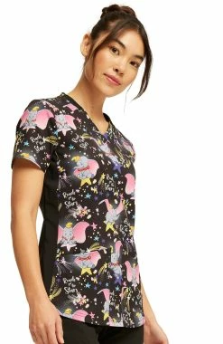 Cherokee Women's Dumbo High Flyer Print Scrub Top 7 Cherokee Women's Dumbo High Flyer Print Scrub Top -Scrubs for Women Sales Store 4 ck tf780 print 650