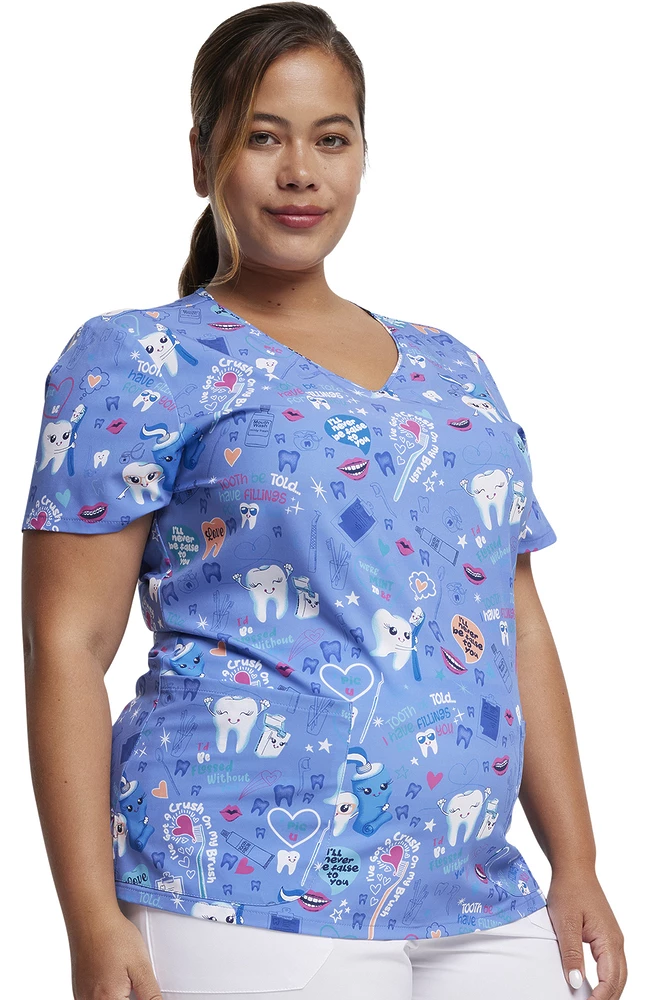 Dickies Women's Fillings For You Print Scrub Top 4 Dickies Women's Fillings For You Print Scrub Top - Image 4