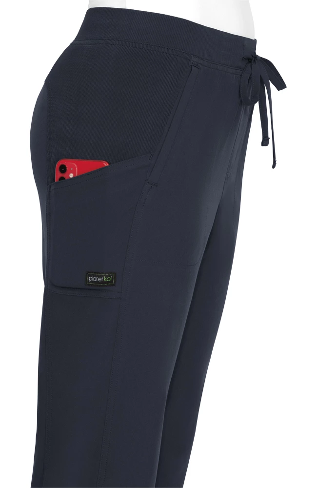 Koi Women's Eco Solid Scrub Top & Nova Tapered Scrub Pant Set 4 Koi Women's Eco Solid Scrub Top & Nova Tapered Scrub Pant Set - Image 4