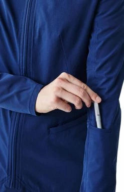 Medelita Women's Kinetic Bomber Solid Scrub Jacket 9 Medelita Women's Kinetic Bomber Solid Scrub Jacket -Scrubs for Women Sales Store 4 md sj11831 650