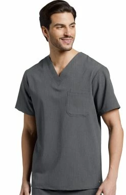 White Cross Men's V-Neck Chest Pocket Solid Scrub Top 7 White Cross Men's V-Neck Chest Pocket Solid Scrub Top -Scrubs for Women Sales Store 4 wc 2206 650