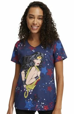 Cherokee Women's Hang With The Stars Print Scrub Top 9 Cherokee Women's Hang With The Stars Print Scrub Top -Scrubs for Women Sales Store 5 ck tf626 print 650