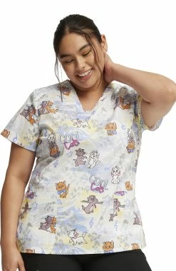 Cherokee Women's Hip Cats Print Scrub Top 11 Cherokee Women's Hip Cats Print Scrub Top -Scrubs for Women Sales Store 5 ck tf776 print 650