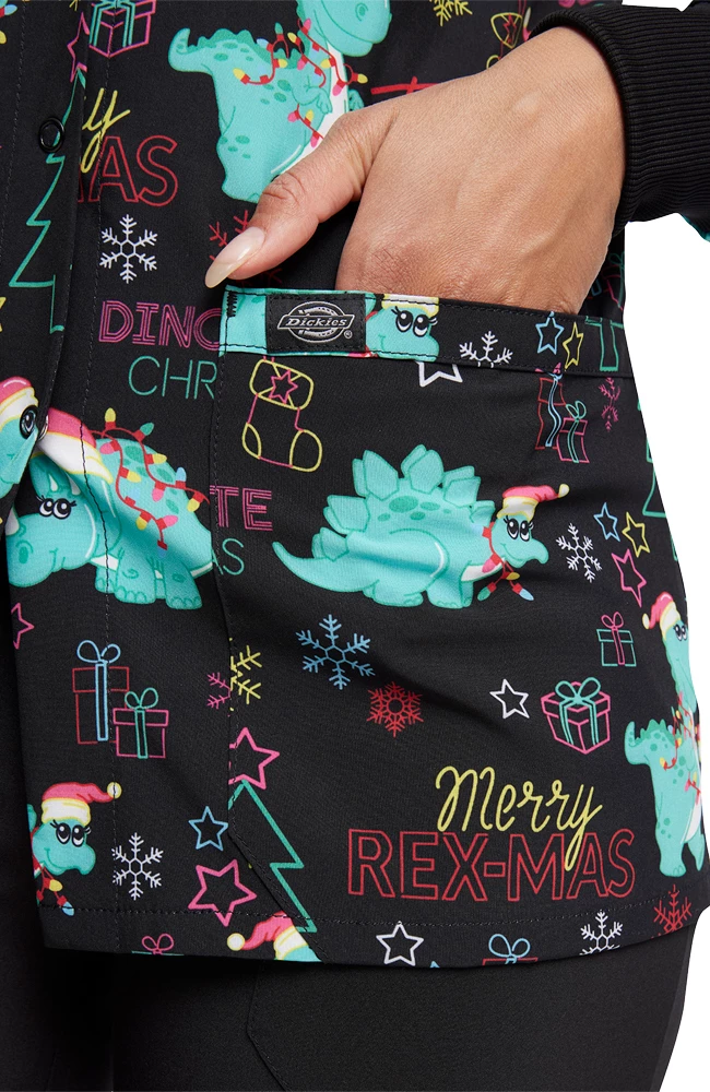 Dickies Women's Merry RexMas Print Jacket 5 Dickies Women's Merry RexMas Print Jacket - Image 5