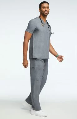 AllHeart Clearance Men's Solid Scrub Top & Cargo Scrub Pant Set 14 AllHeart Clearance Men's Solid Scrub Top & Cargo Scrub Pant Set -Scrubs for Women Sales Store 6 ah lsset1 clearance 650