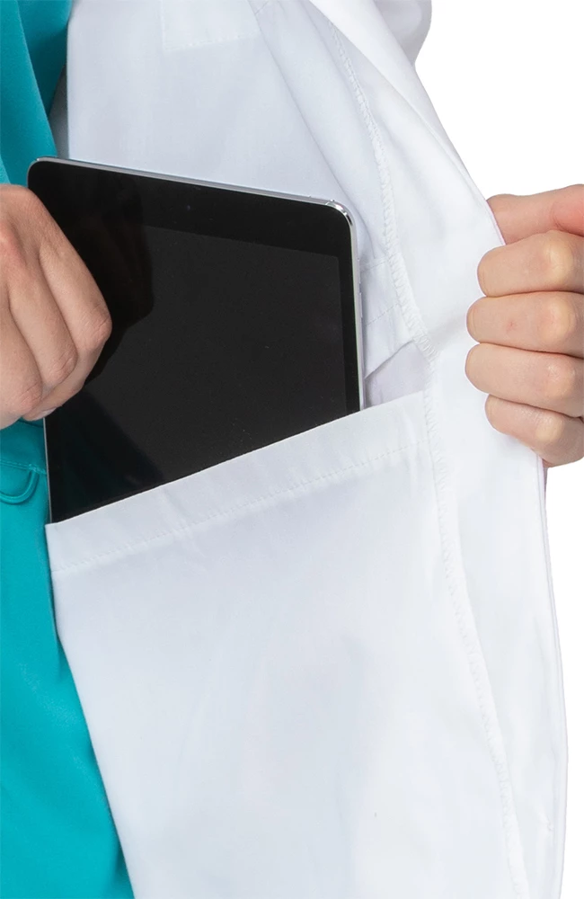 Landau Women's 37" Lab Coat With Tablet Pocket 6 Landau Women's 37" Lab Coat With Tablet Pocket - Image 6