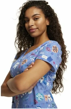 Dickies Women's Fillings For You Print Scrub Top 14 Dickies Women's Fillings For You Print Scrub Top -Scrubs for Women Sales Store 7 di dk852 print 650 1