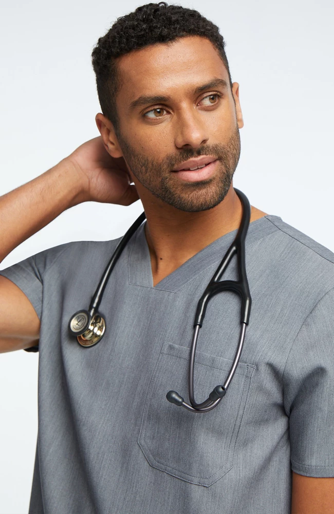 AllHeart Clearance Men's Solid Scrub Top & Cargo Scrub Pant Set 8 AllHeart Clearance Men's Solid Scrub Top & Cargo Scrub Pant Set - Image 8